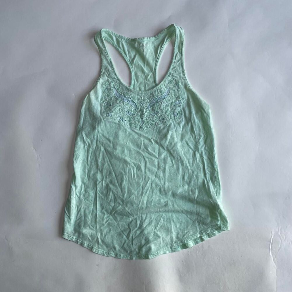 Banana-republic Women's Green and Blue T-shirt